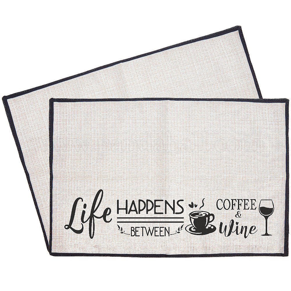 Wholesale Coffee Theme Cotton and Linen Cup Mats