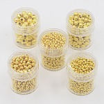 Iron Round Spacer Beads, Golden, 2~5mm, Hole: 1~2mm(Five Size:5mm,hole:2mm,4mm,hole:1.7mm,3mm,hole: 1.2mm,2.5mm,hole:1mm,2mm,hole:0.8mm)