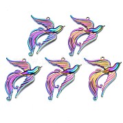Pendentifs en alliage de couleur arc-en-ciel PALLOY-N156-158-NR