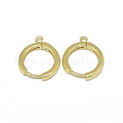 Латунные серьги-обручи PALLOY-F249-19G