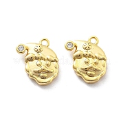 Латунные микро проложить кубического циркония подвески KK-U049-04G-03