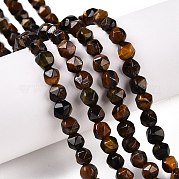 Природных тигровый глаз бисер нитей G-T138-227