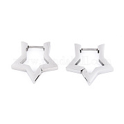 Серьги-кольца Huggie Hoop из нержавеющей стали 304 STAS-S103-26P
