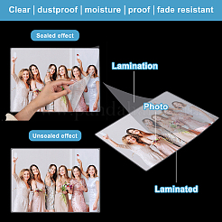 50 feuille de film de protection pour pochette de plastification&nbsp;AJEW-PH0003-95