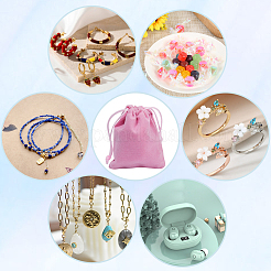 Geschenkbeutel mit Kordelzug aus Samtschmuck&nbsp;ABAG-BBC0001-10B-02
