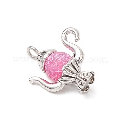 Подвески из окрашенного матового натурального состаренного агата&nbsp;PALLOY-JF04075-03