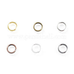 アイアンスプリットリング  ダブルループ丸カン  ミックスカラー  6x1.4mm  内径：5.3mm  6色  約4750個/500g&nbsp;IFIN-JQ0001-04-6mm