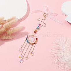 Стеклянный кулон в форме сердца/звезды/луны HJEW-JM01209