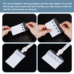 12шт 2 стиля пластиковый держатель для удостоверения личности&nbsp;AJEW-GO0002-21