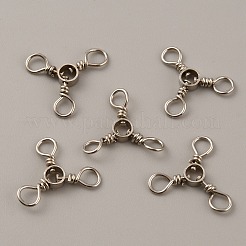 Латунные рыболовные трехходовые вертлюги вертлюги для сома&nbsp;KK-WH0062-21D-P