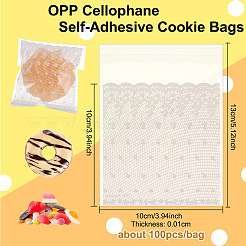 Opp selbstklebende Kekstüten aus Zellophan&nbsp;OPP-WH0008-04C