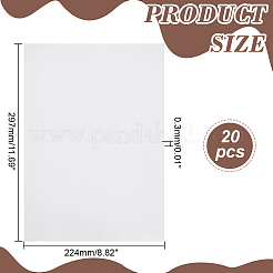 20 шт. хлопковая бумага с двусторонней клейкой лентой&nbsp;AJEW-WR0002-98