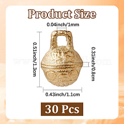 30 pendentif cloche en laiton&nbsp;KKB-CN0001-02A-C