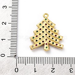 Рождественская серия латунные подвески с микропаве из кубического циркония KK-Q010-01G-07