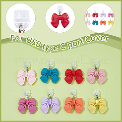 16 шт. 8-х цветные пластиковые мобильные пылезащитные заглушки&nbsp;HJEW-DC00077