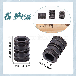 6 шт. латунные бусины в форме колонны в античном стиле&nbsp;FIND-NB0005-34B