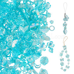 182шт 100г прозрачные акриловые бусины&nbsp;OACR-TA0003-69A