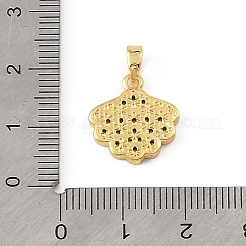 Anhänger aus Messing und Strass im Ozean-Stil&nbsp;RB-CBA4B36-04G-08