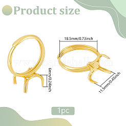 1 шт регулируемая фурнитура для кольца из стерлингового серебра STER-BC0002-38G
