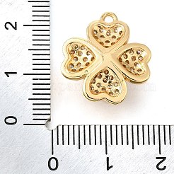 Латунные микропаве прозрачные подвески с фианитом KK-U065-02C-G