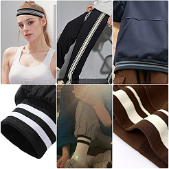 4.7 ярд плоская полиэстеровая полосатая эластичная широкая лента OCOR-GF0003-86A