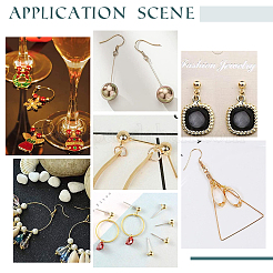 48шт. 12 комплекта фурнитуры для самостоятельного изготовления сережек из латуни DIY-PH0006-12