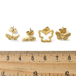 Комплекты сережек из нержавеющей стали 304 EJEW-S248-03D-G