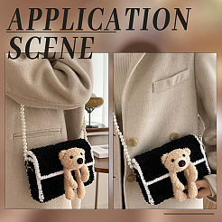 DIY-Set zur Herstellung geflochtener Umhängetaschen für Damen aus Polycotton&nbsp;DIY-WH0349-353B