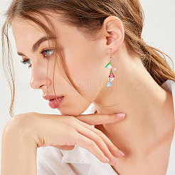 150 шт. 10-цветные прозрачные двухцветные стеклянные бусины&nbsp;GLAA-LT0001-04E