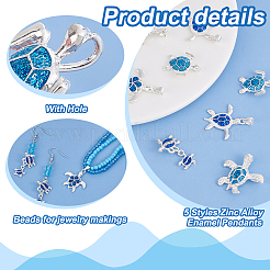 10шт 5 стиля подвески из цинкового сплава с эмалью FIND-PH0022-12