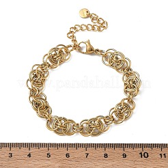 304 Edelstahl-Kettenarmbänder für Damen&nbsp;SA-CBA4051-09G