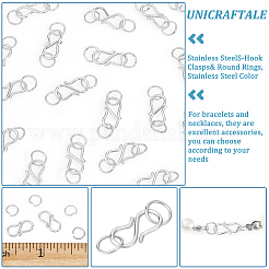 50 шт. S-образные застежки из нержавеющей стали 304&nbsp;FIND-UN00008