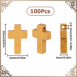 100шт деревянные подвески WOOD-SC0001-51