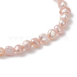 Браслеты из натуральных пресноводных жемчугов для женщин&nbsp;BJEW-JB13067