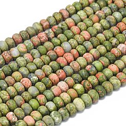 Природные Unakite бисер нитей&nbsp;G-P575-A12-6x4mm-01