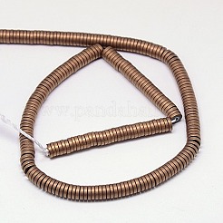 Гальванизировать немагнитных синтетический гематит бисер пряди&nbsp;G-J164B-3mm-01