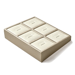 Подставки для колец из искусственной кожи с наклонной спинкой ODIS-K005-11