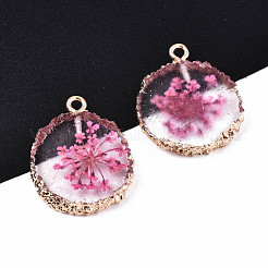 Прозрачная прозрачная эпоксидная смола и подвески из засушенных цветов&nbsp;RESI-S383-075-C03