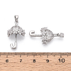 Латунные микро проложить кубического циркония подвески&nbsp;KK-T073-53P