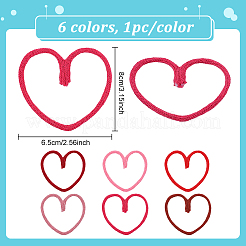 6 шт. хлопчатобумажный плетеный шнур&nbsp;AJEW-BC00027