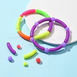 255шт 15 стильные флуоресцентные акриловые бусины MACR-FS0001-28