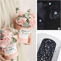 Сетчатые ленты с блестками и пайетками OCOR-BC0008-40