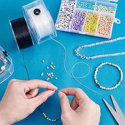 2 рулон 2 цвета плоская эластичная хрустальная нить&nbsp;EW-PH0001-12A