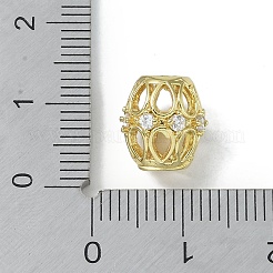 Покрытие стойки латунь микропаве прозрачные кубические циркониевые бусины KK-A220-13G