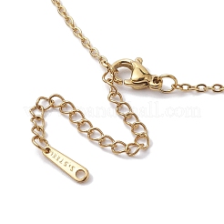 Ожерелья с подвесками из нержавеющей стали 304 и акриловой имитации ракушек&nbsp;NJEW-JN04706