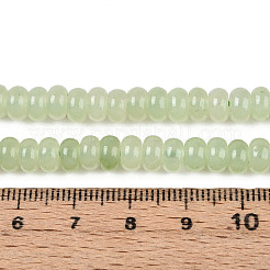 Окрашенные природные белый нефрит бисер пряди G-T139-59A-13