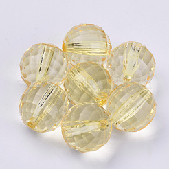 Perles en acrylique transparente&nbsp;TACR-Q254-10mm-V