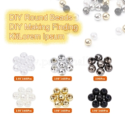 Perline rotonde fai da te kit per la ricerca di fai da te&nbsp;DIY-YW0005-02