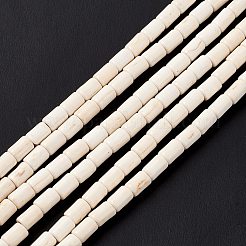 Синтетических нитей бирюзовые бусы TURQ-G120-4x6mm-12