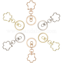 18 шт. 3-х цветные застежки для брелка из сплава KEYC-SC0001-73